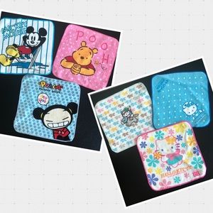 6 Pieces Disney Mini Hand Towels for Kids